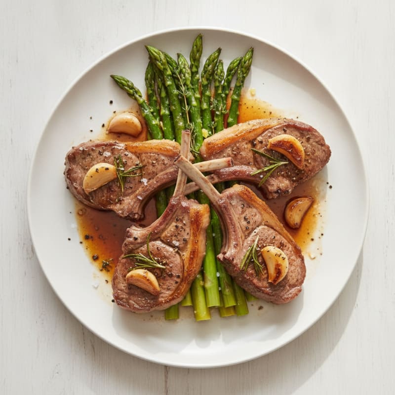 Garlic-Herb Roasted Lamb Chops