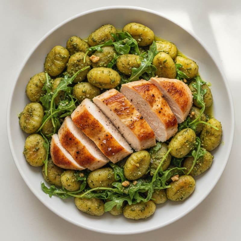 Gnocchi with Arugula Pesto