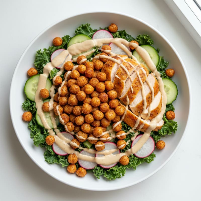 Crispy Roasted Chickpea Buddha Bowl