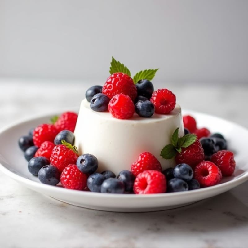 Silky Protein Yogurt with Mixed Berries