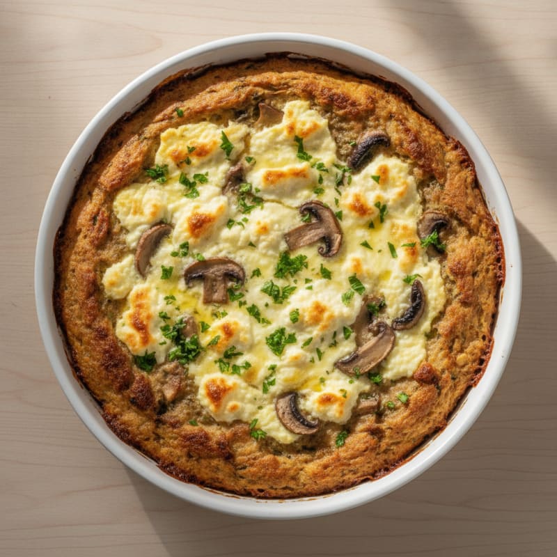 Herb-Topped Chicken and Cottage Cheese Bake