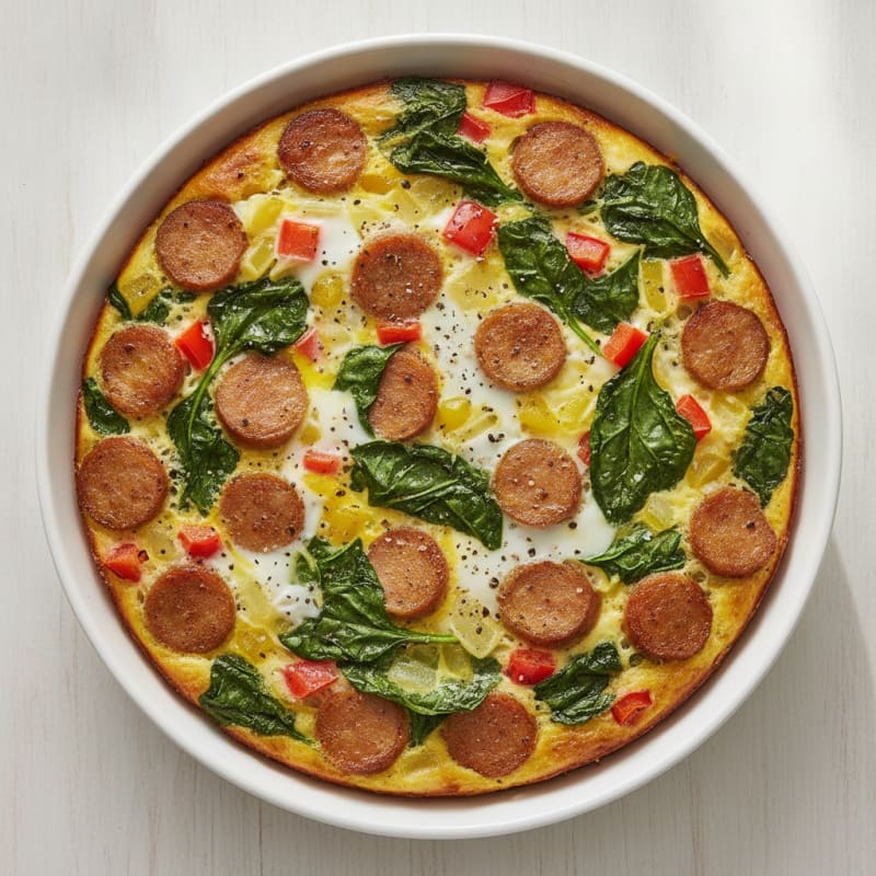 Chicken Sausage and Egg Breakfast Bake