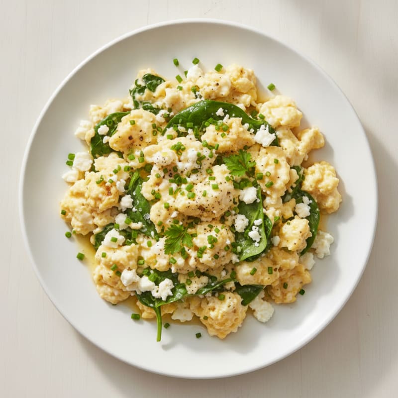 Quick Scrambled Eggs with Herbs