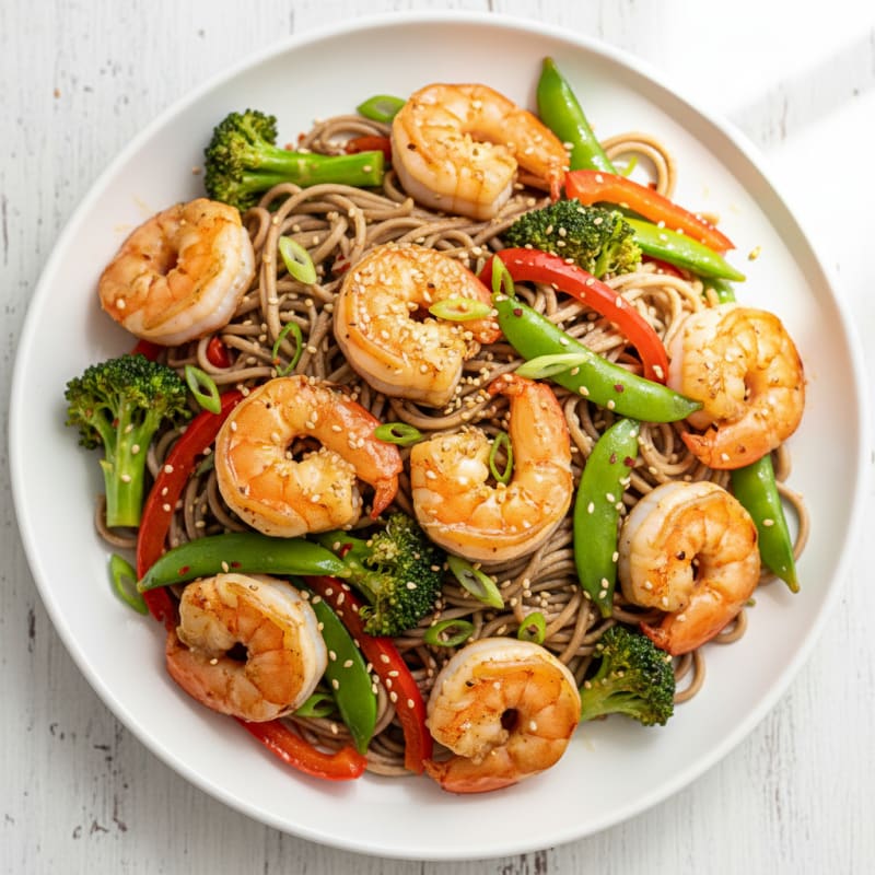 Sesame-Ginger Shrimp Stir-Fry