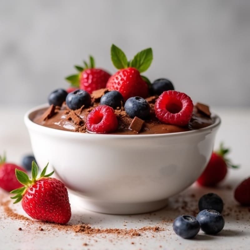 Silky Chocolate Protein Yogurt Bowl