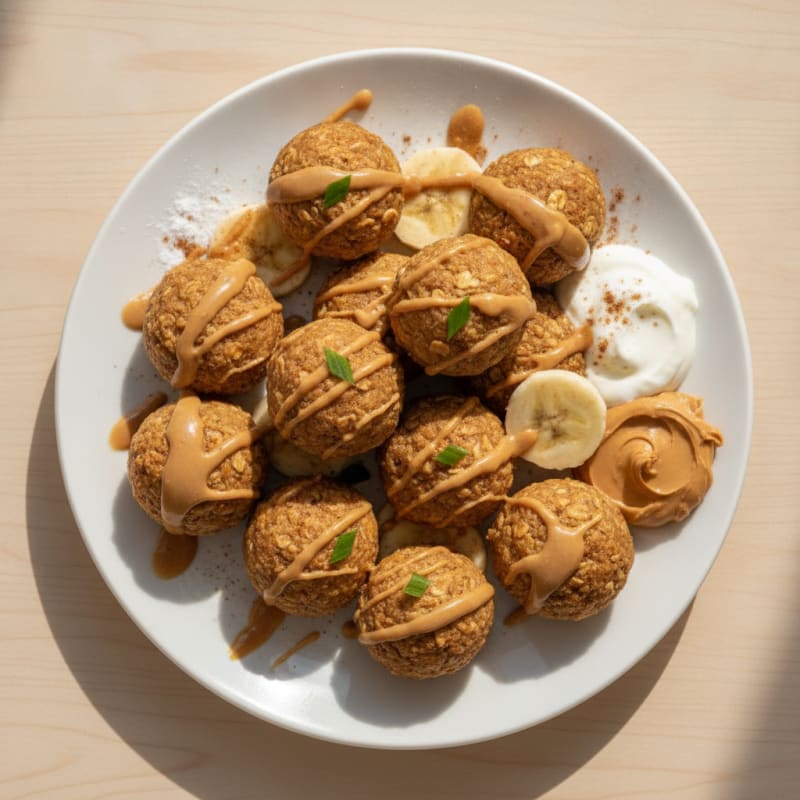 Peanut Butter Banana Protein Bites