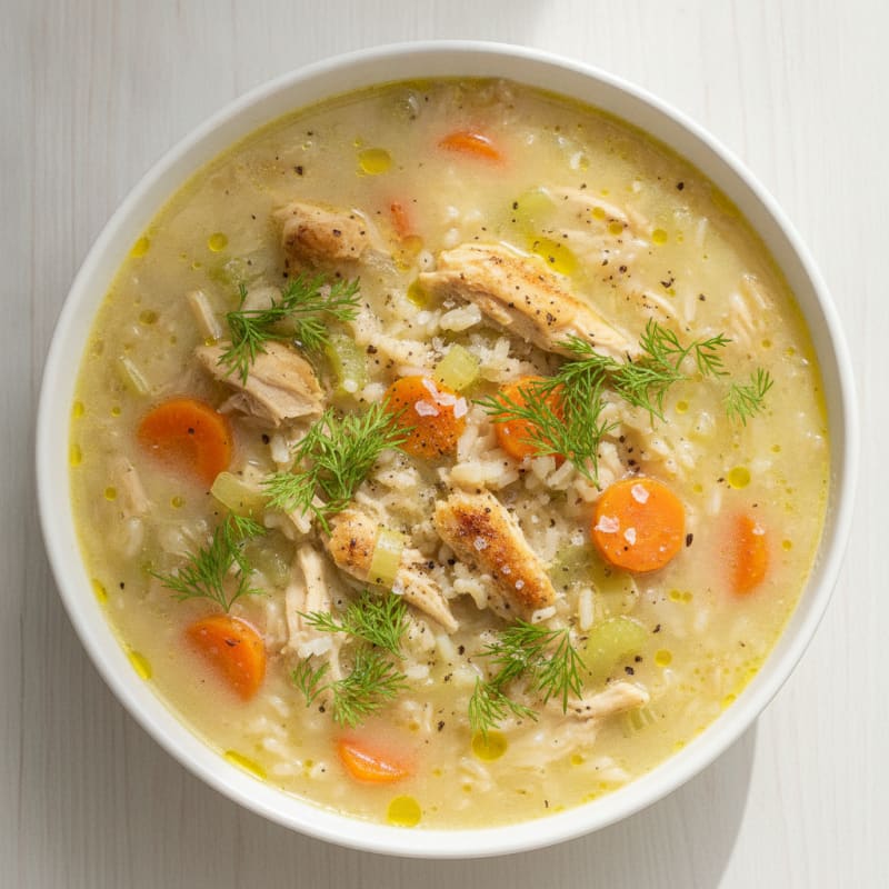 Lemon-Herb Greek Chicken Soup