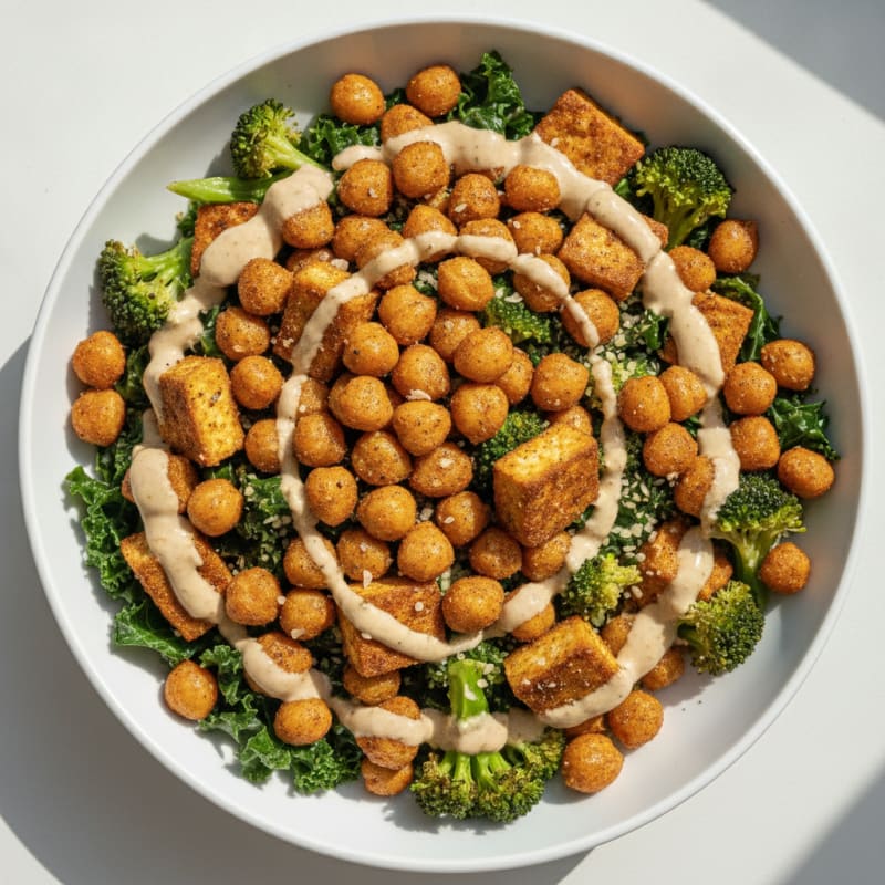Roasted Chickpea and Veggie Buddha Bowl