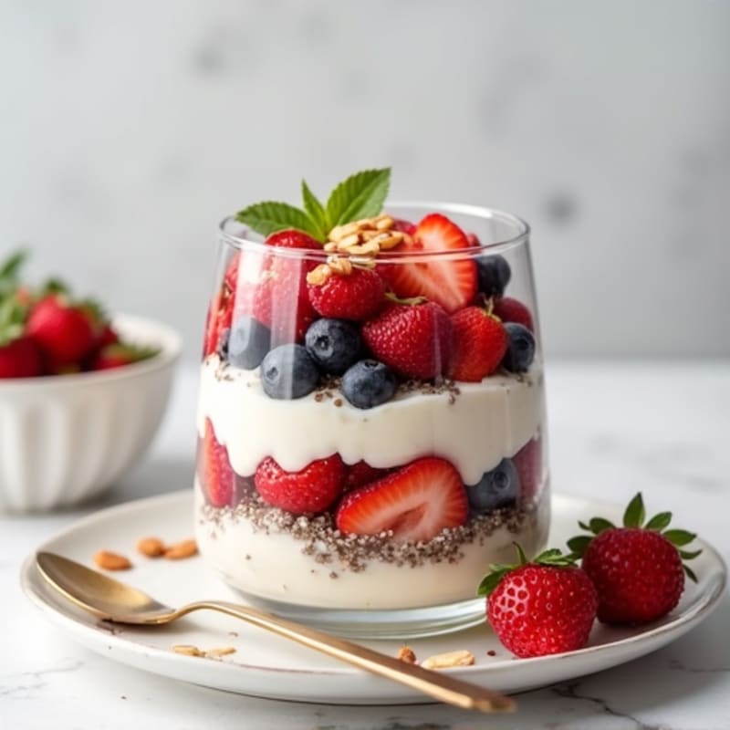 Cottage Cheese and Berry Protein Parfait