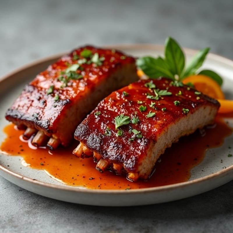Slow-Cooked Fall-Off-The-Bone BBQ Pork Ribs