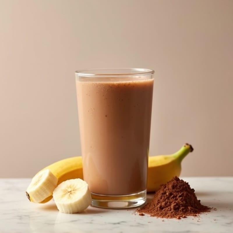 Healthy Creamy Chocolate Peanut Butter Protein Shake