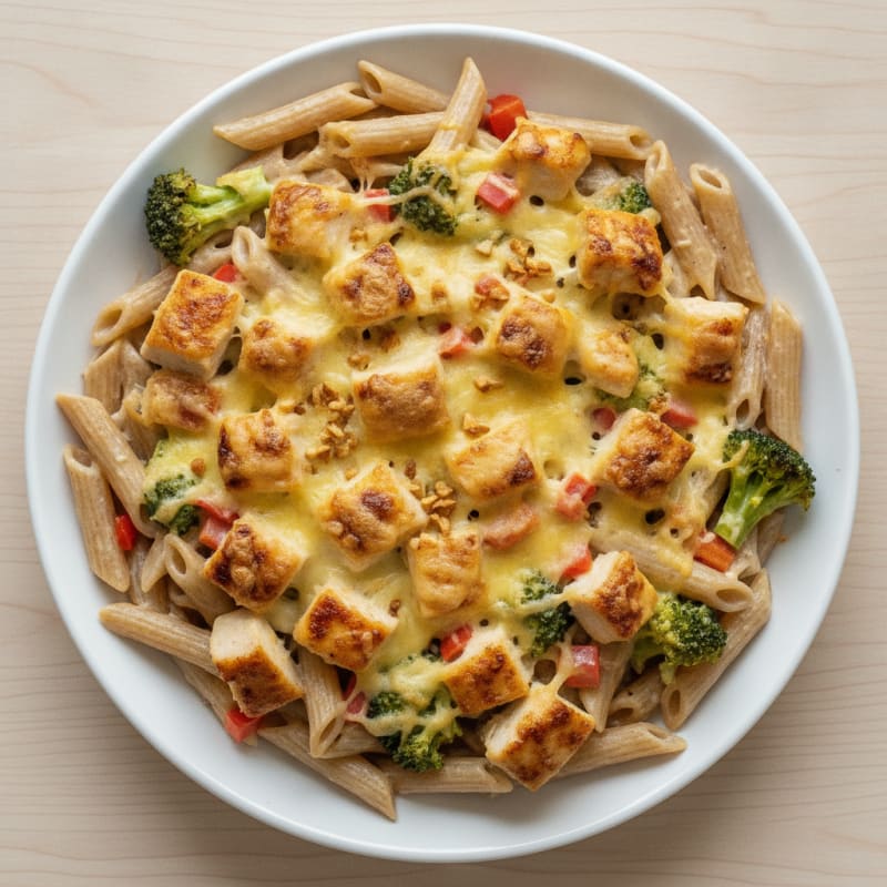 Creamy Chicken and Vegetable Pasta Bake