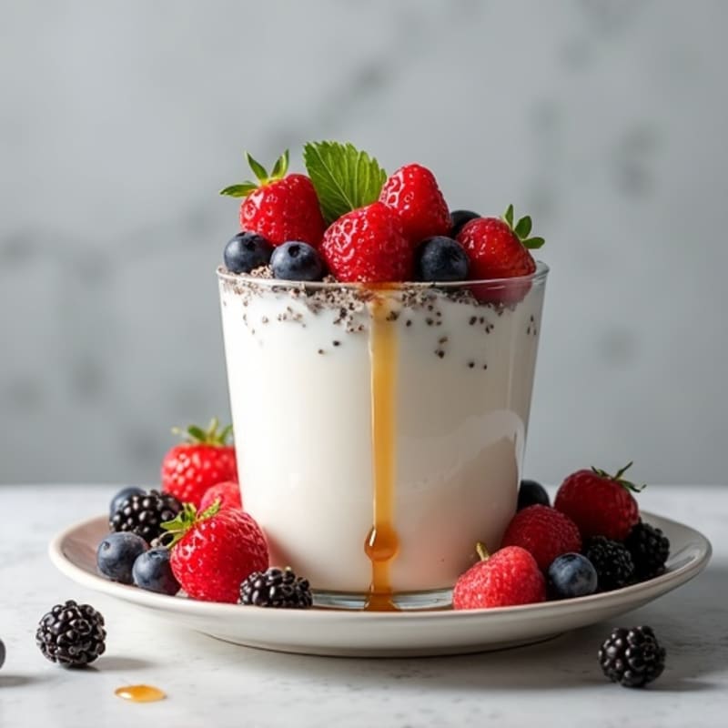 Creamy Greek Yogurt Parfait with Fresh Berries and Chia Seeds