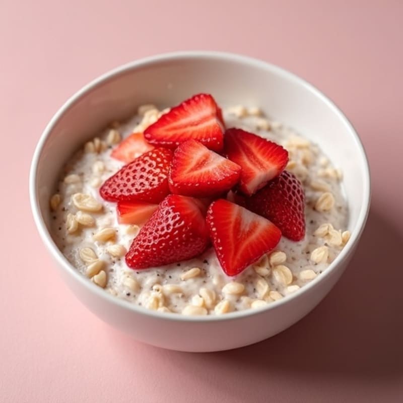 Creamy Strawberry Shortcake Overnight Oats