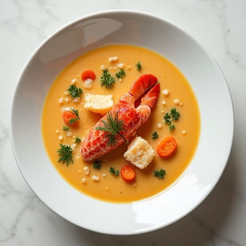 Creamy Lobster Bisque with Fresh Herbs