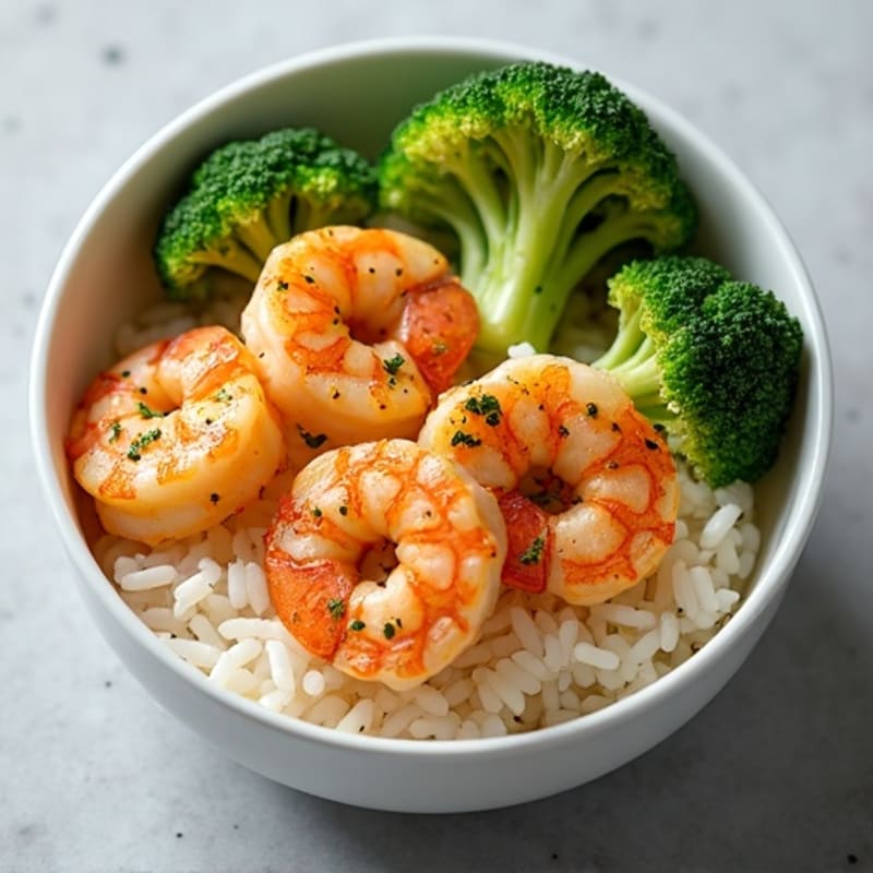 Grilled Shrimp and Broccoli Rice Bowl