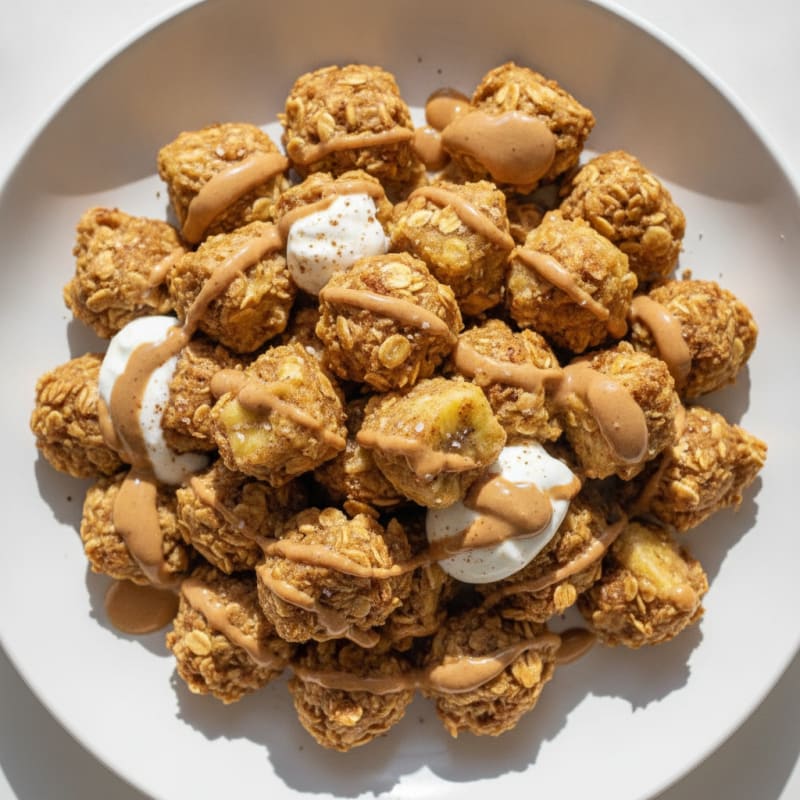 Almond Butter Banana Power Bites