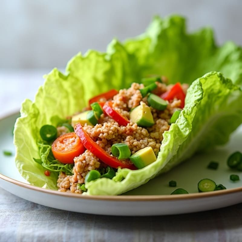 Spicy Sriracha Tuna Lettuce Wrap
