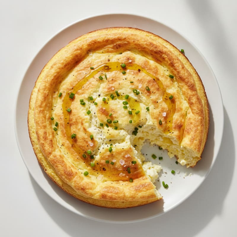 Baked Egg and Cottage Cheese Soufflé
