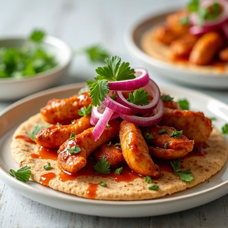 Crispy Smoky BBQ Chicken Flatbread