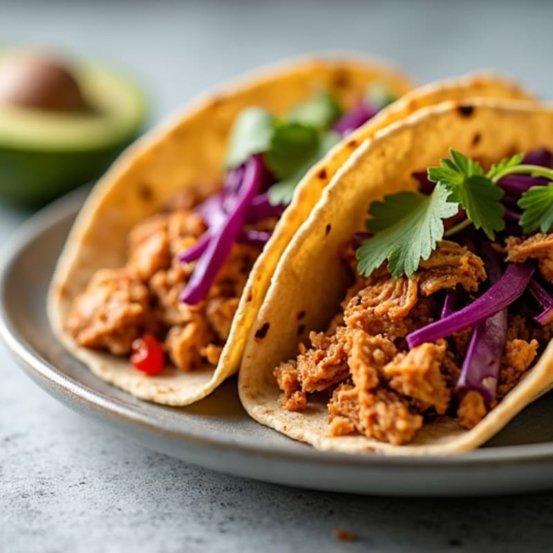 Smoky Chipotle Shredded Chicken Tacos