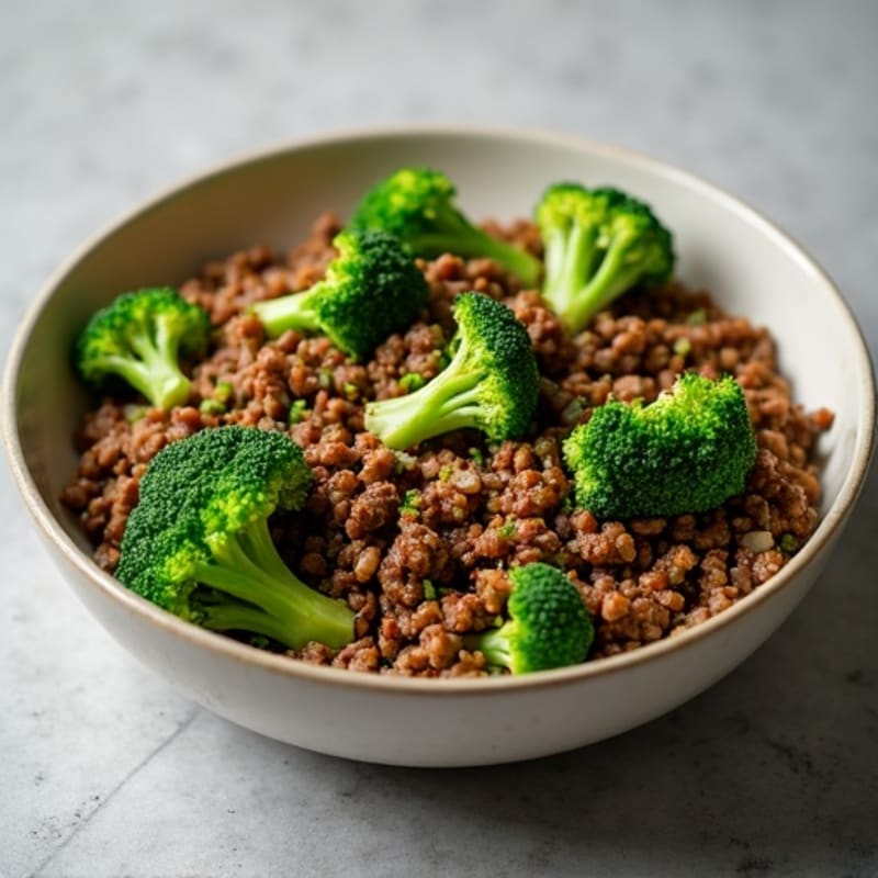 Hearty Ground Beef and Broccoli Skillet