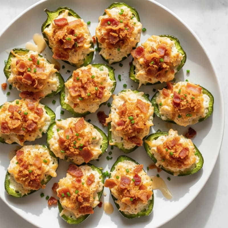 Baked Jalapeño Poppers with Bacon