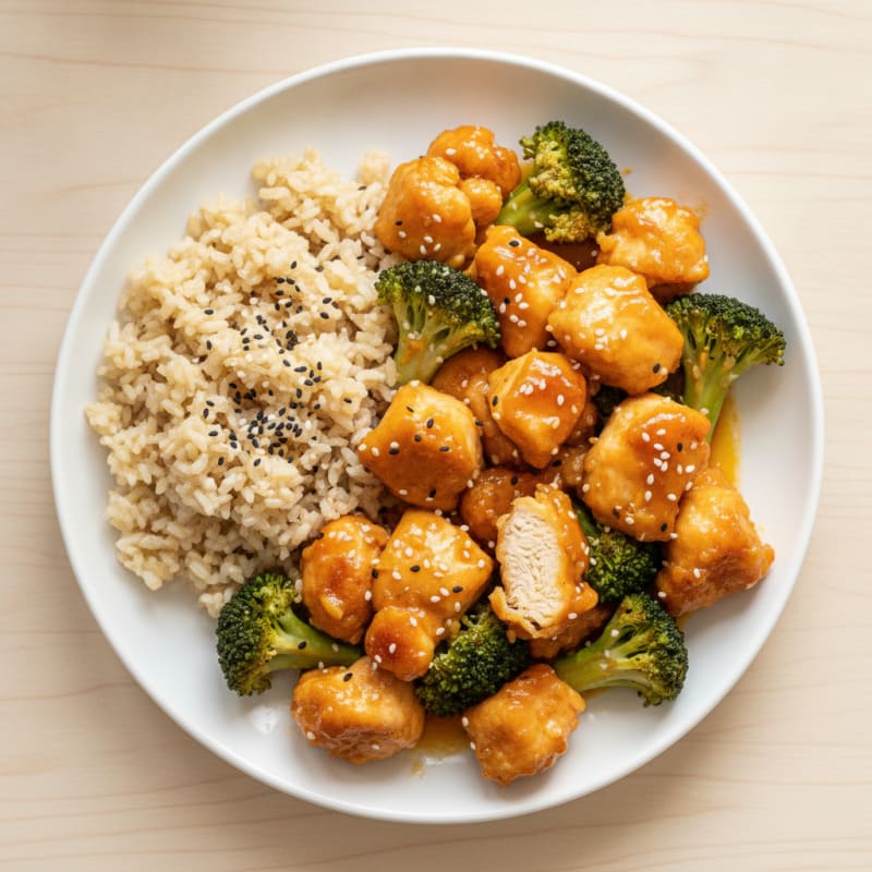 Baked Orange Chicken with Broccoli