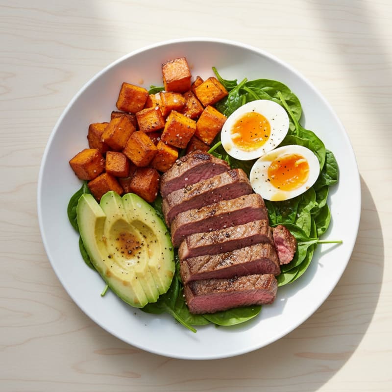 Seared Steak and Sweet Potato Power Bowl
