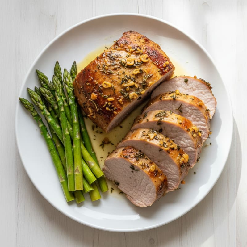 Garlic Herb Roasted Pork Loin