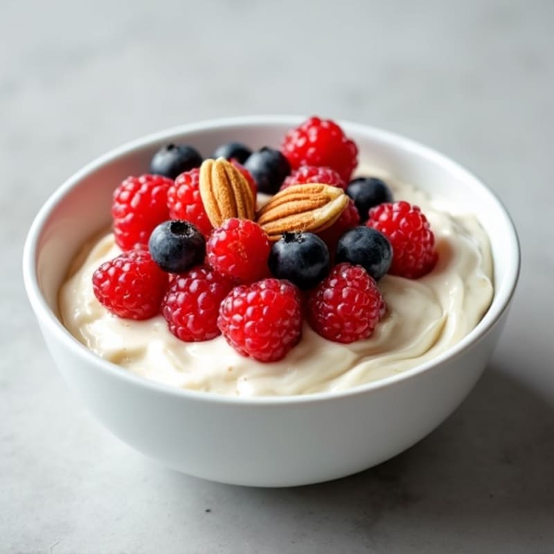 Greek Yogurt with Mixed Berries and Toasted Almonds