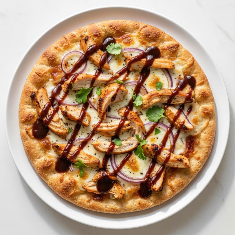 Crispy BBQ Chicken and Caramelized Onion Pizza