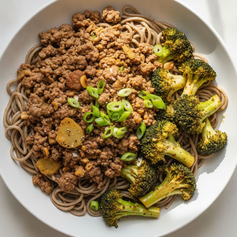 Ginger Beef and Broccoli Noodles