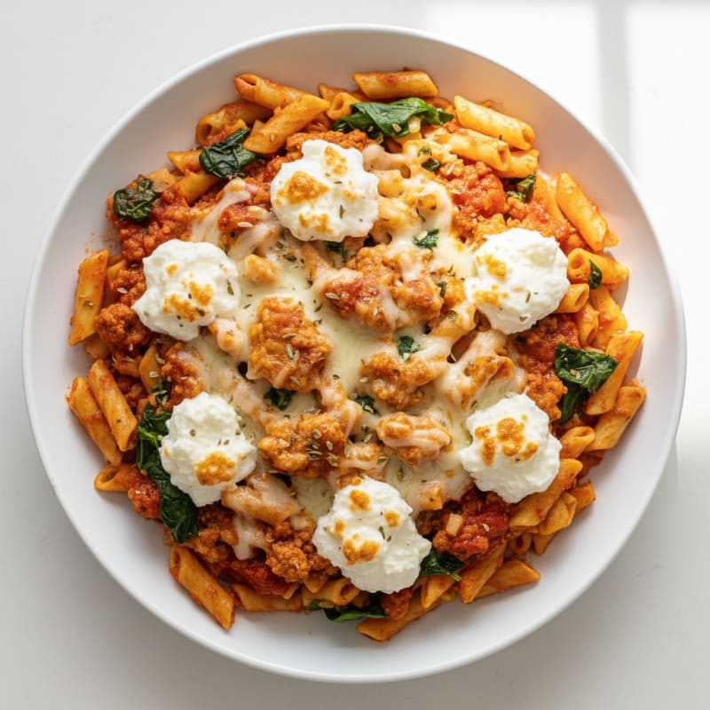 Classic Baked Ziti with Ricotta