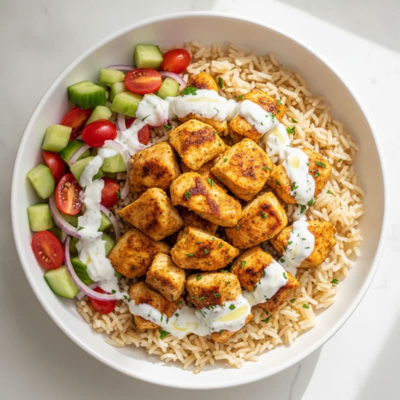 Chicken Shawarma Rice Bowl