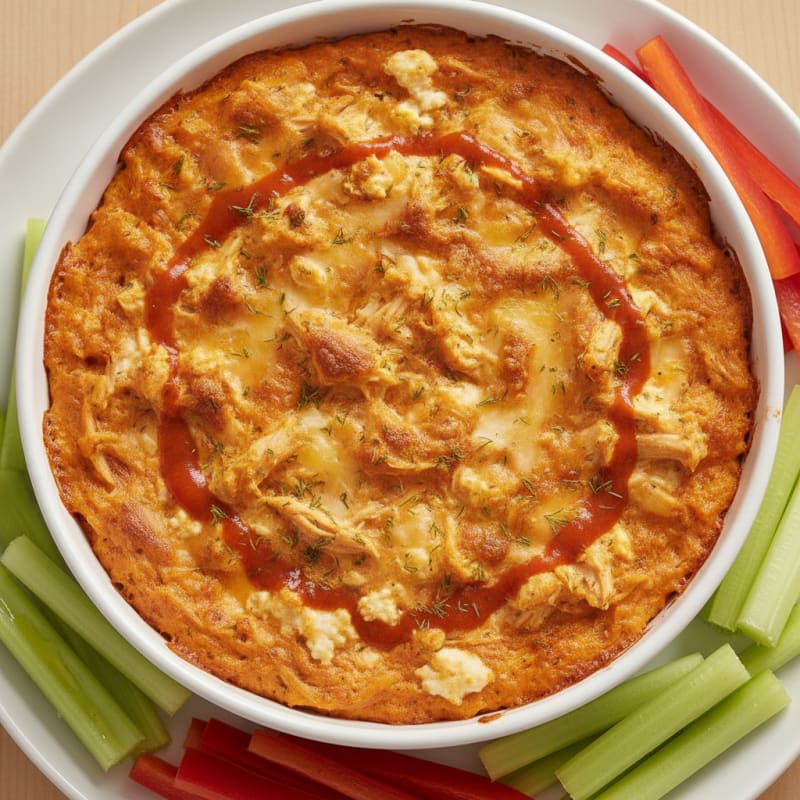Buffalo Chicken Dip with Cottage Cheese