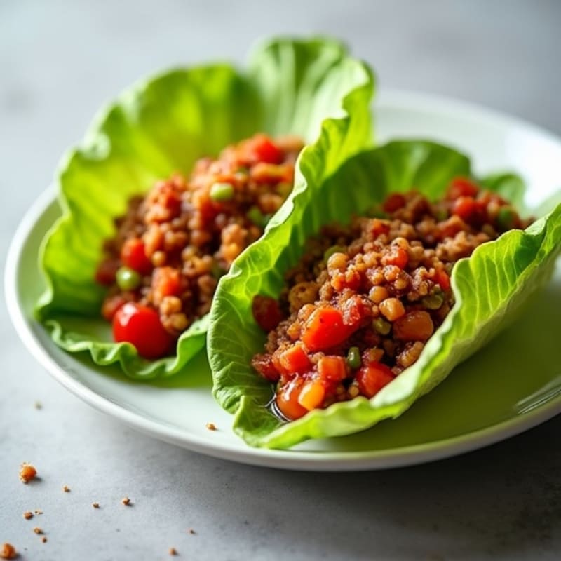 Lean Ground Turkey Sloppy Joe Lettuce Wraps