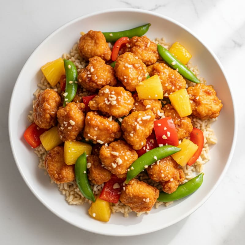 Crispy Sweet and Sour Chicken Stir-Fry