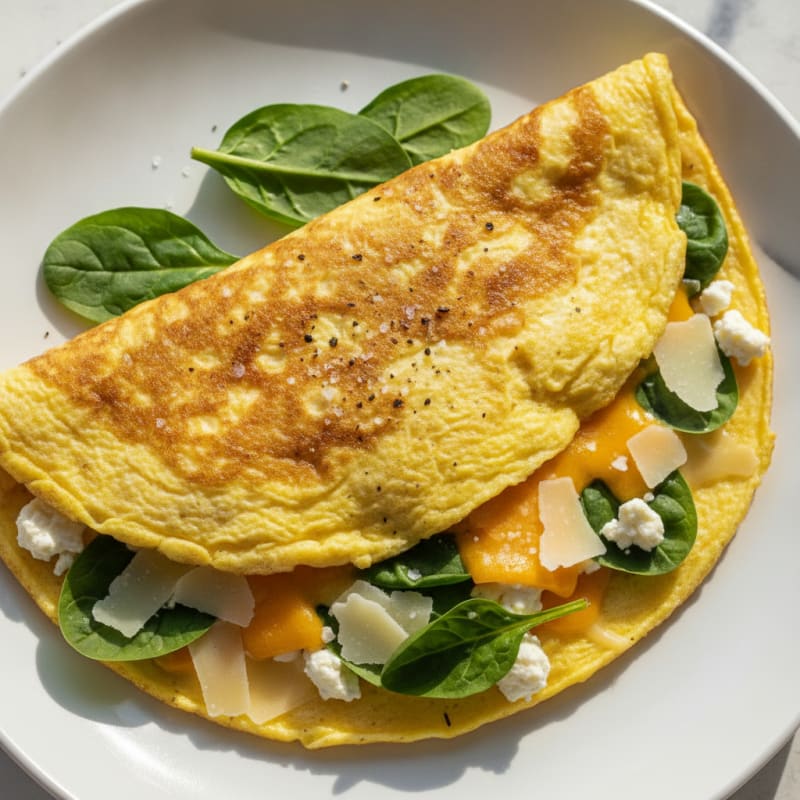 Classic Three-Cheese Omelette