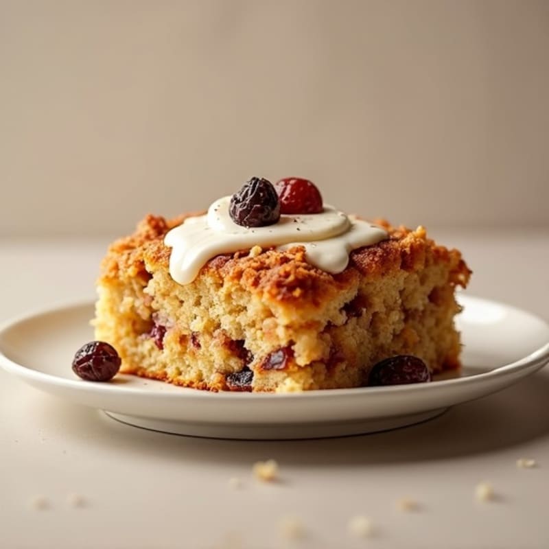 Warm Protein Cinnamon Roll Bake