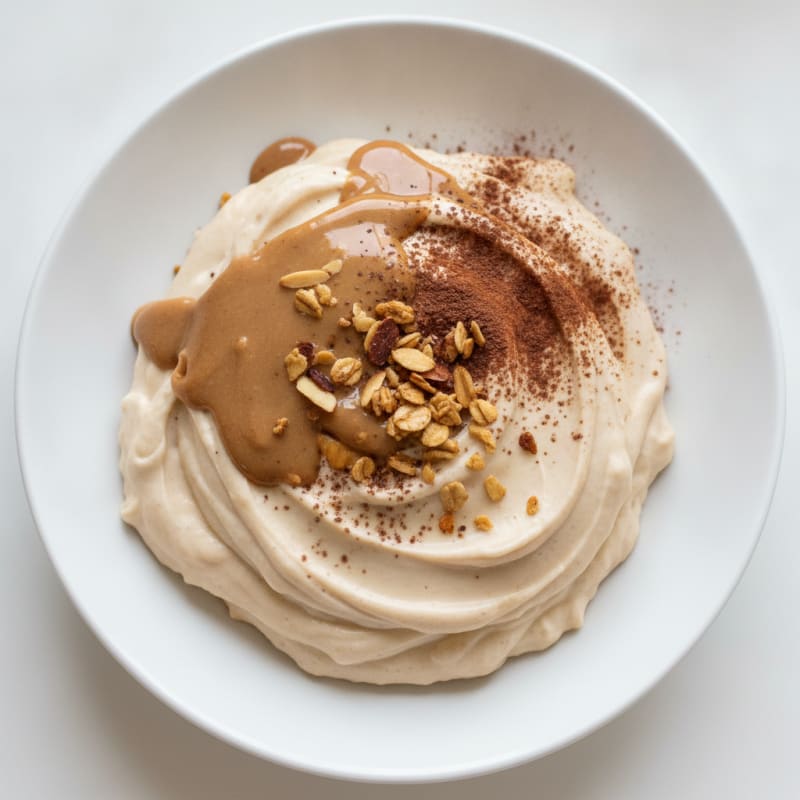 Silky Greek Yogurt Protein Pudding with Almond Butter