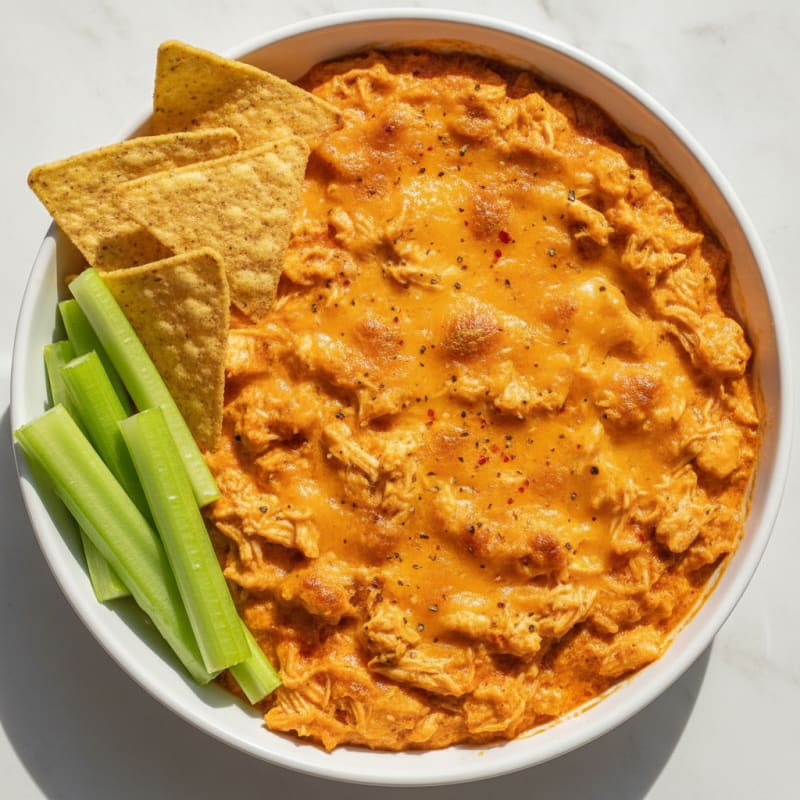 Buffalo Chicken Baked Dip