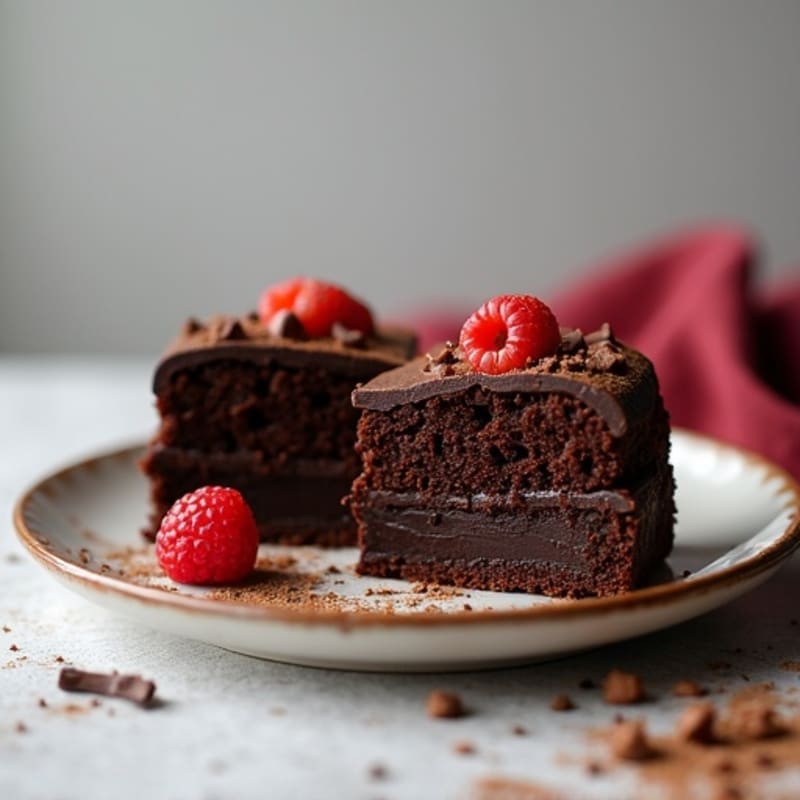 Protein-Rich Dark Chocolate Flourless Cake