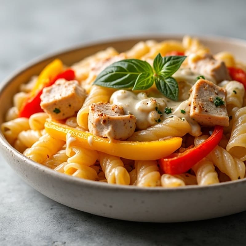 Creamy Cajun Chicken Pasta with Bell Peppers