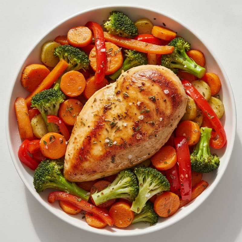 Garlic Herb Roasted Chicken with Vegetables