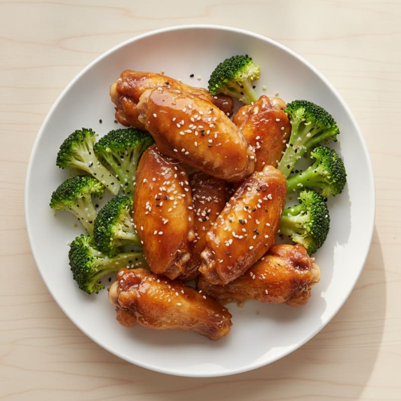 Honey-Garlic Glazed Chicken Wings