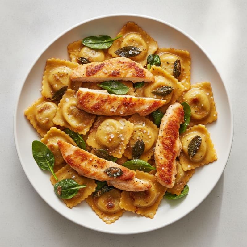 Ravioli with Sage Butter Sauce