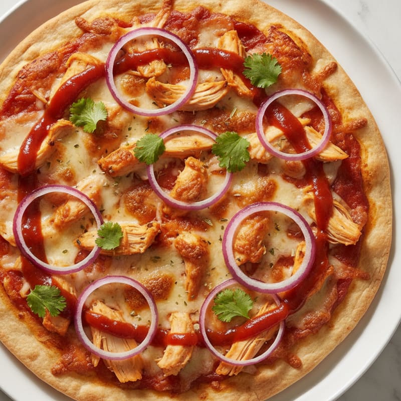 High-Protein BBQ Chicken Pizza