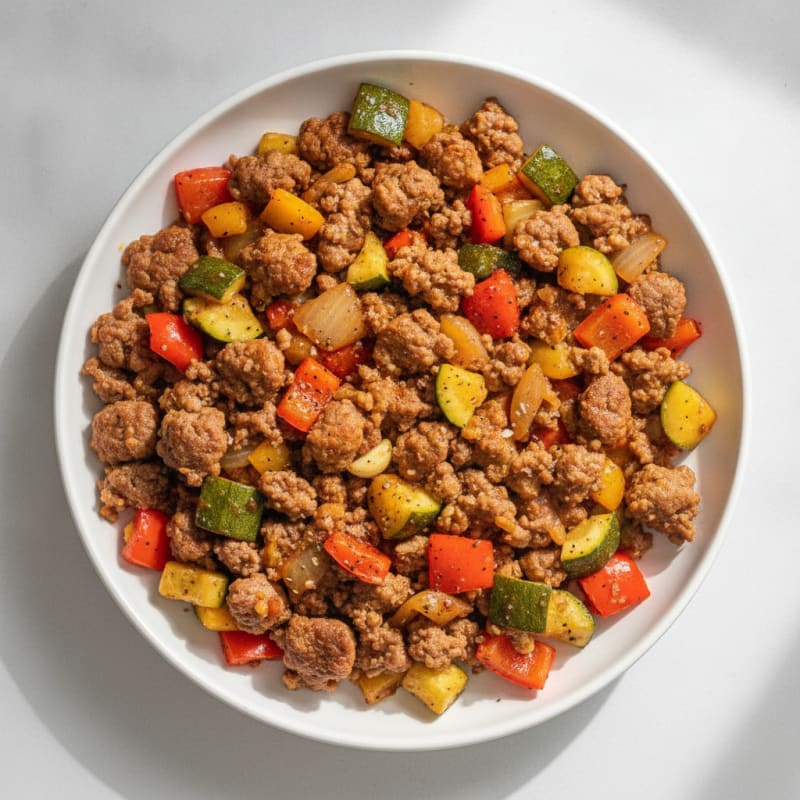 Ground Beef and Vegetable Skillet