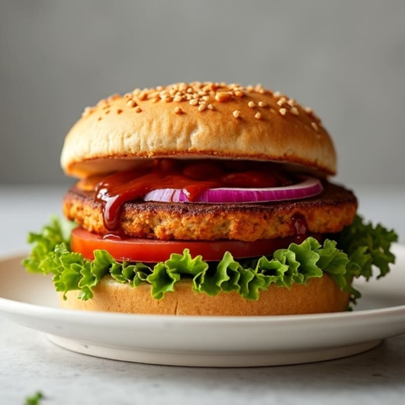 Hearty Smoky BBQ Tempeh Sandwich